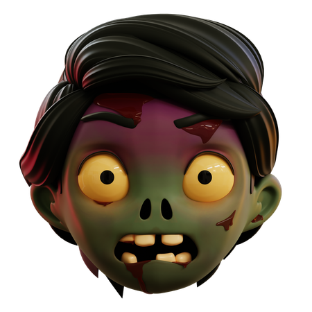 Very Scared Zombie  3D Icon