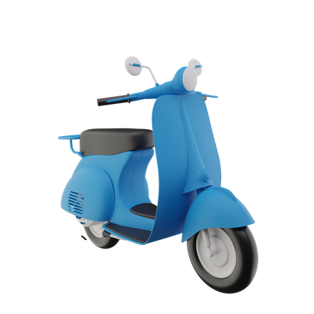 Vespa Scooter  3D Icon