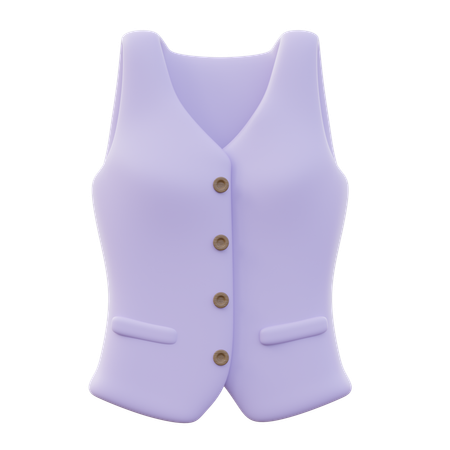 Vest Women  3D Icon