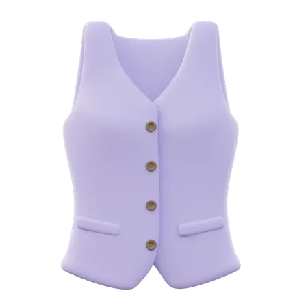 Vest Women  3D Icon