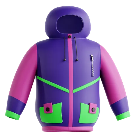 Manteau de ski  3D Icon