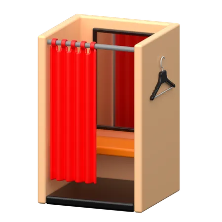 Cabine d'essayage  3D Icon