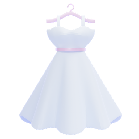 Vestido de casamento  3D Icon