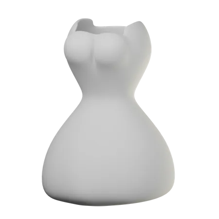 Vestido de casamento  3D Icon