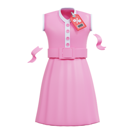 Desconto em vestido  3D Icon