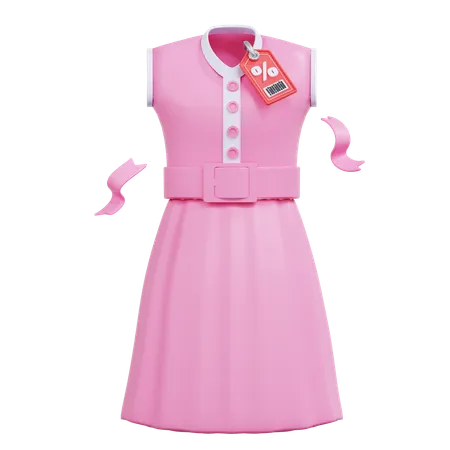 Desconto em vestido  3D Icon