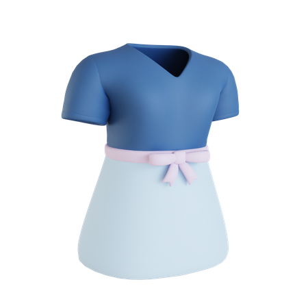 Vestido de mulher  3D Icon