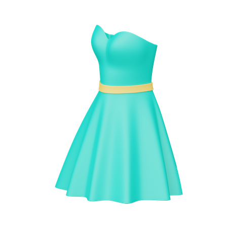 Vestido de mulher  3D Icon