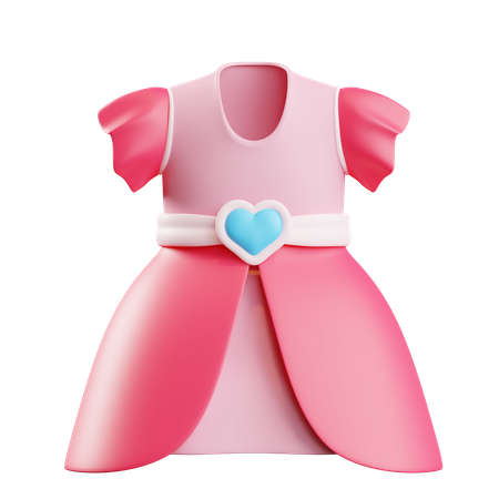 Vestido de princesa  3D Icon