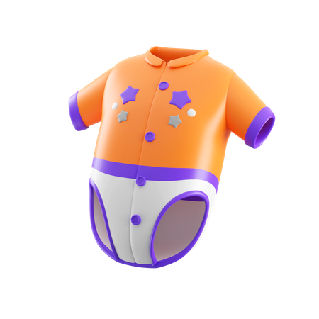 Abbigliamento da bimbi  3D Icon