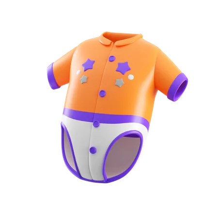 Abbigliamento da bimbi  3D Icon