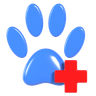 3d veterinary clinic logo