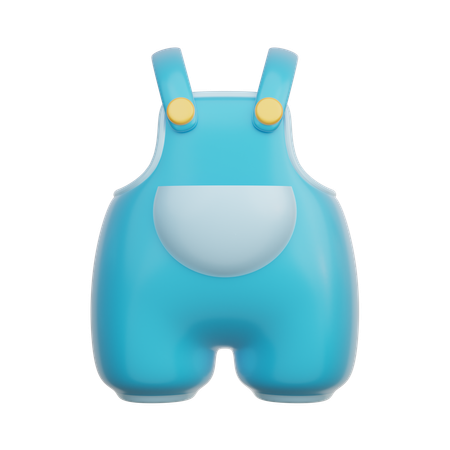 Vêtements bleus pour bébé  3D Icon