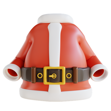Vêtements du père Noël  3D Icon