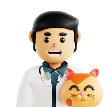 Vétérinaire  3D Icon