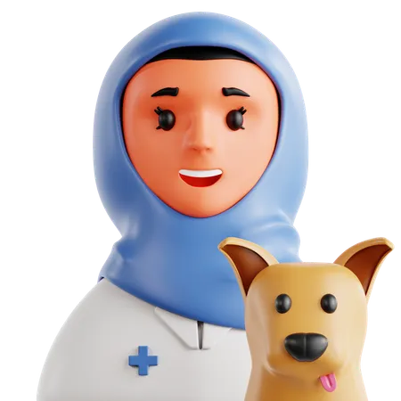 Veterinária feminina  3D Icon