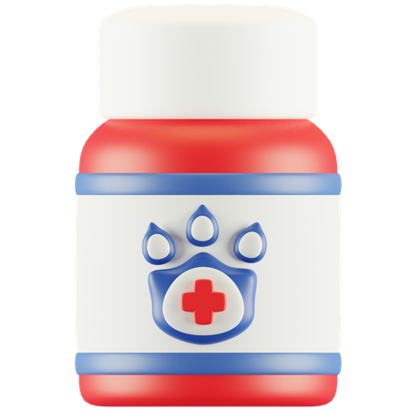 Veterinary Bottle  3D Icon