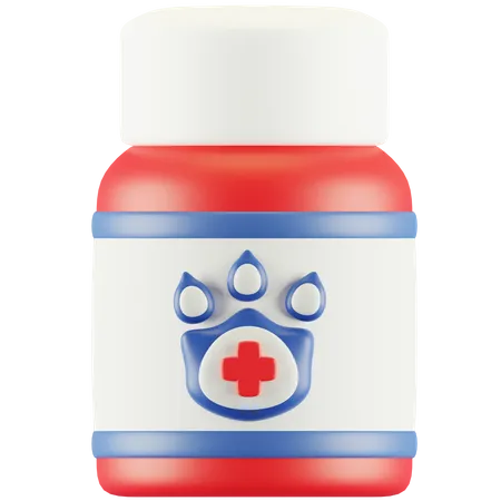 Veterinary Bottle  3D Icon