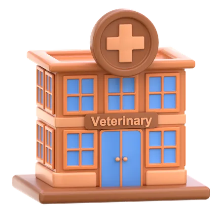 Veterinary Hospital  3D Icon