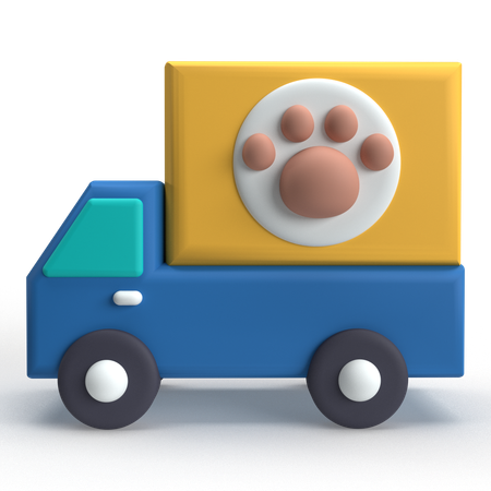 Veterinary Van  3D Icon