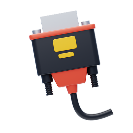 Vga Cable  3D Icon