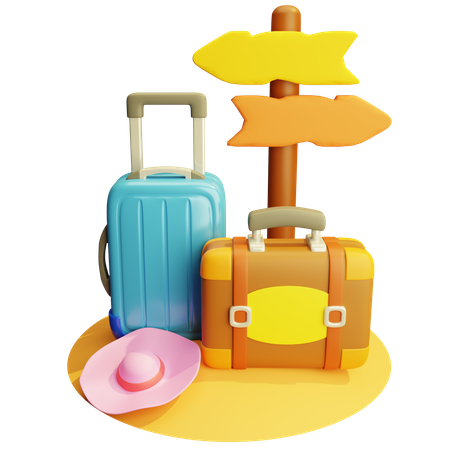 Viagem  3D Icon