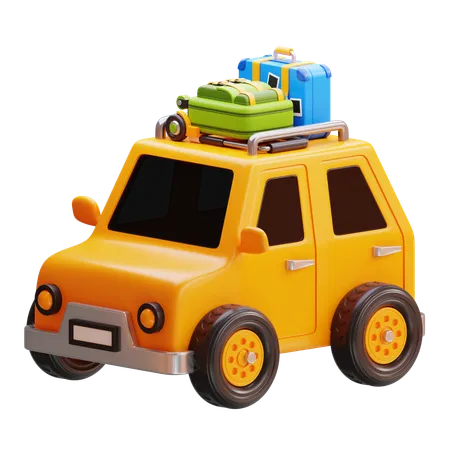 Carro de viagem  3D Icon