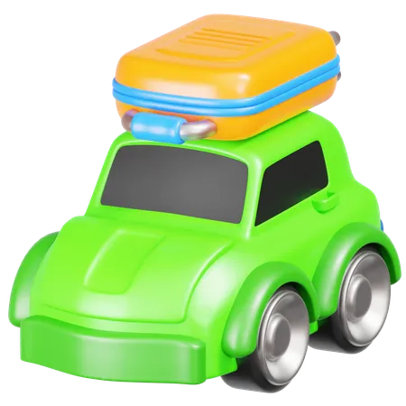 Viagem de carro  3D Icon