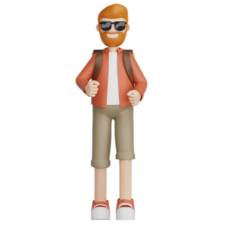 Viajante  3D Icon