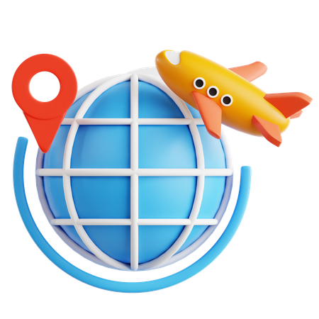 Viajar  3D Icon