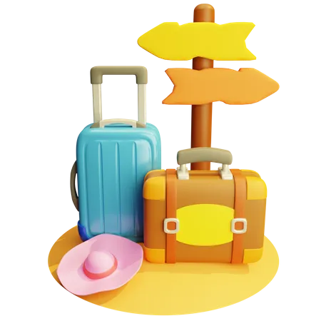 Viajar  3D Icon