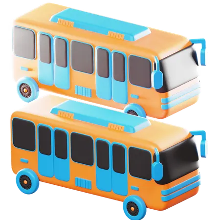 Autobús de viaje  3D Icon