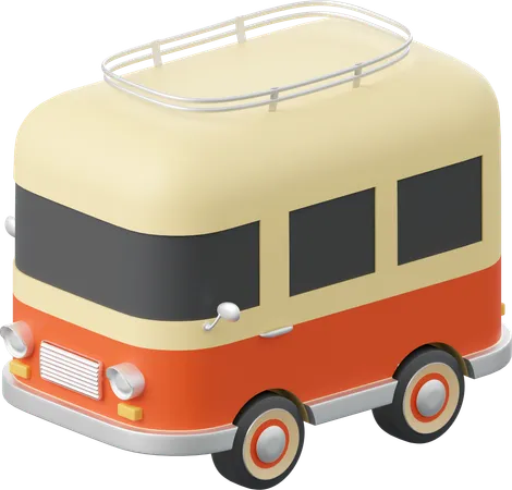 Autobús de viaje  3D Icon