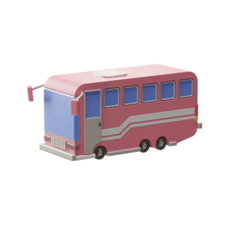 Autobús de viaje  3D Illustration