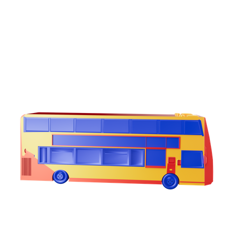 Autobús de viaje  3D Icon
