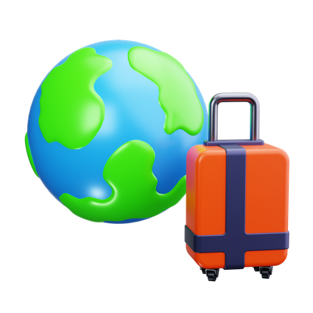 Viaje global  3D Icon