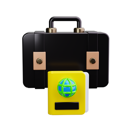 Viaje internacional  3D Icon