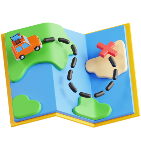 Viaje  3D Icon
