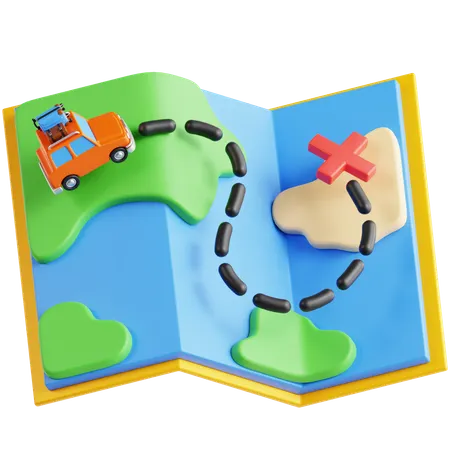 Viaje  3D Icon