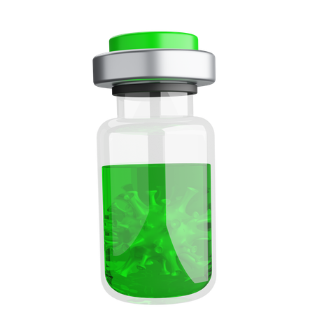 Vial de inyección  3D Icon