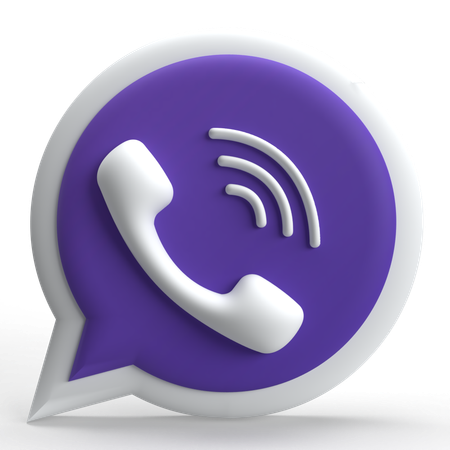 Viber  3D Icon