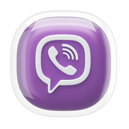 Viber  3D Icon