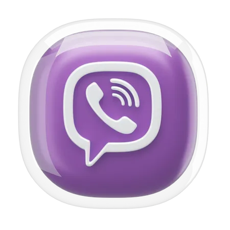 Viber  3D Icon