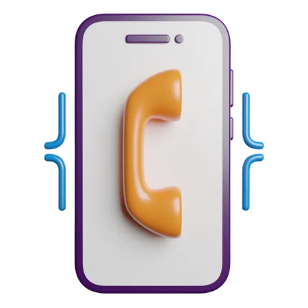 Vibración del teléfono  3D Icon