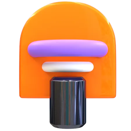 Vibrant Abstract Composition  3D Icon