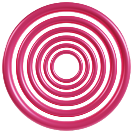 Vibrant Circular Patterns Design  3D Icon