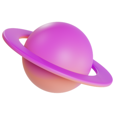 Vibrant Planetary Shapes  3D Icon