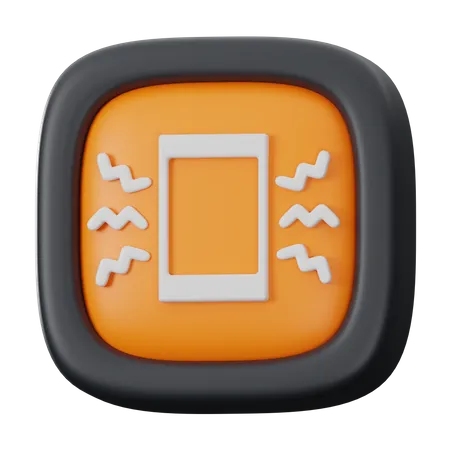 Vibration Mode Button  3D Icon