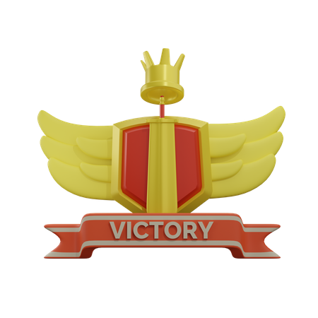 Victory Badge  3D Icon