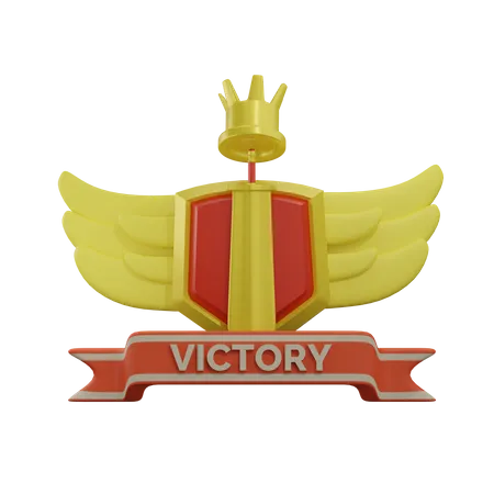 Victory Badge  3D Icon